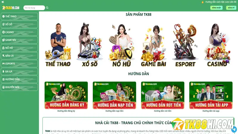 Giới thiệu về TK88 Địa chỉ chơi Mega 6 45 uy tín hàng đầu